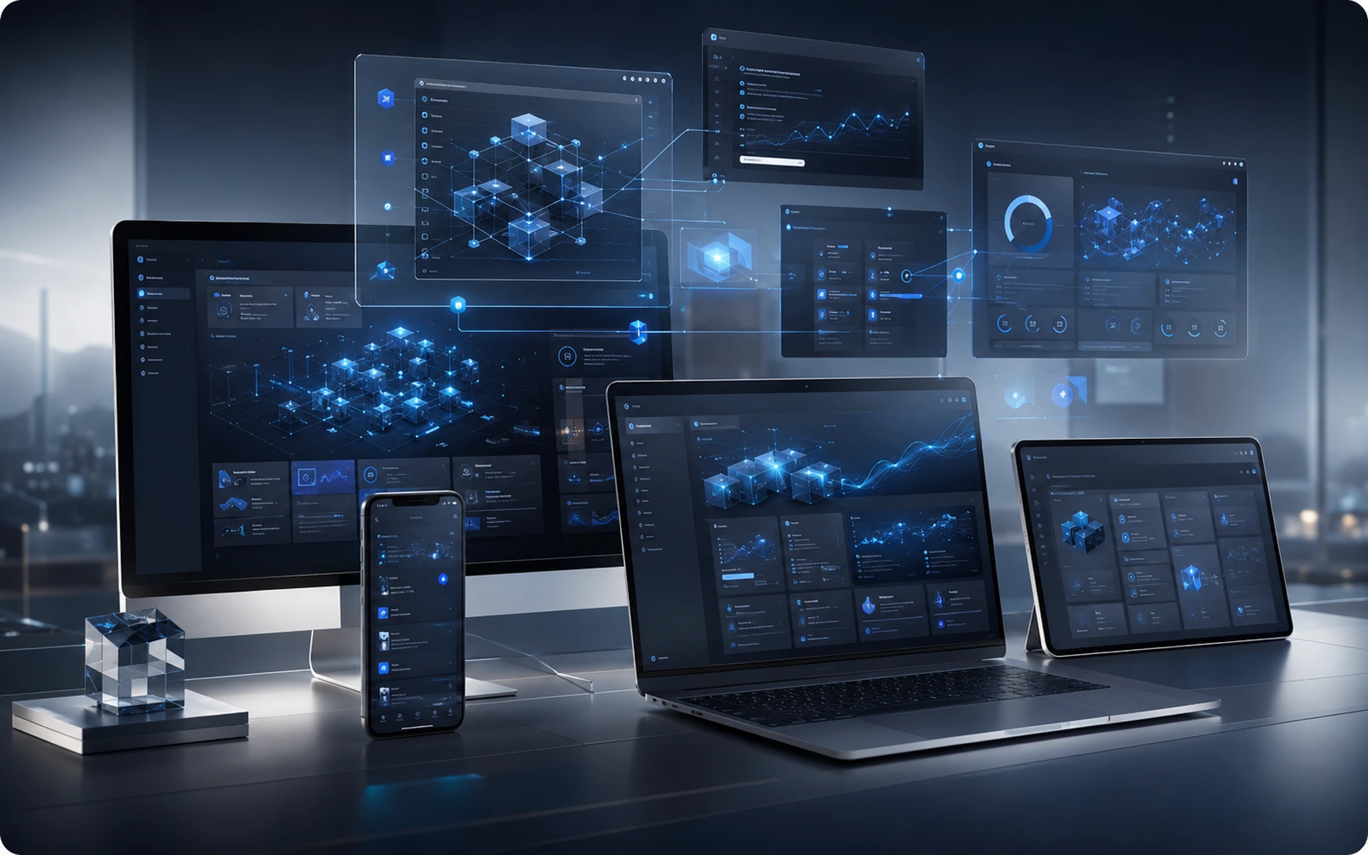 Hochwertige Visualisierung von Software-, Web-, Automations- und Datenleistungen